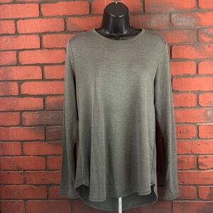 Tahari Olive Green Woman's Long‎ Sleeve Top Medium